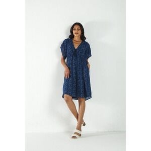 Reistor Sundowner Dress Blue Floral Size Medium